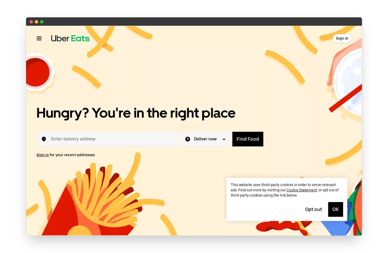 UberEats Website Discount